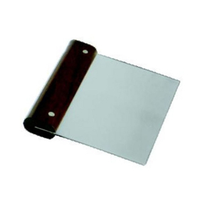 Скребок, нерж. 13х11см с деревянной ручкой